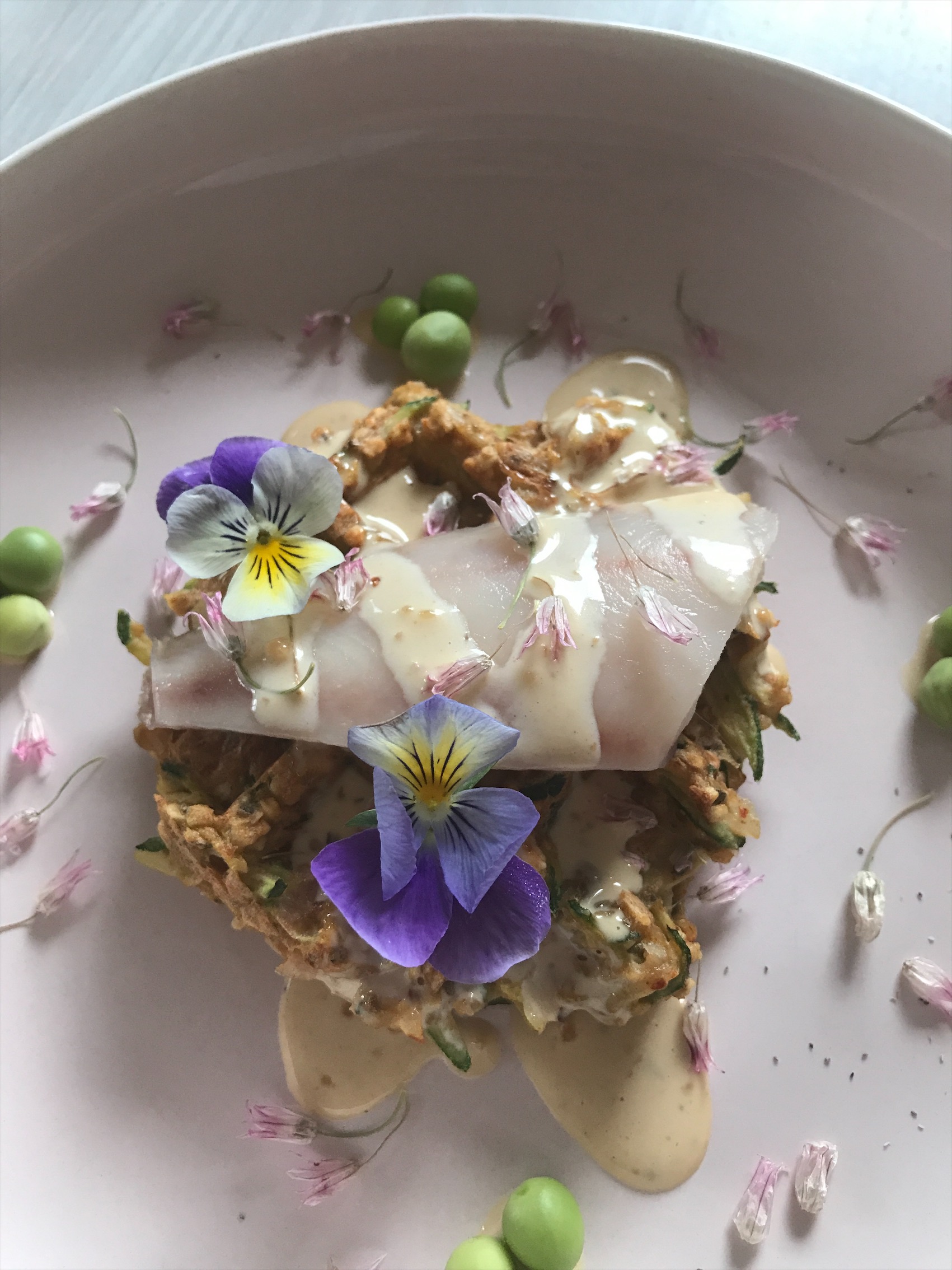 Gaufre végétale et perche LOË